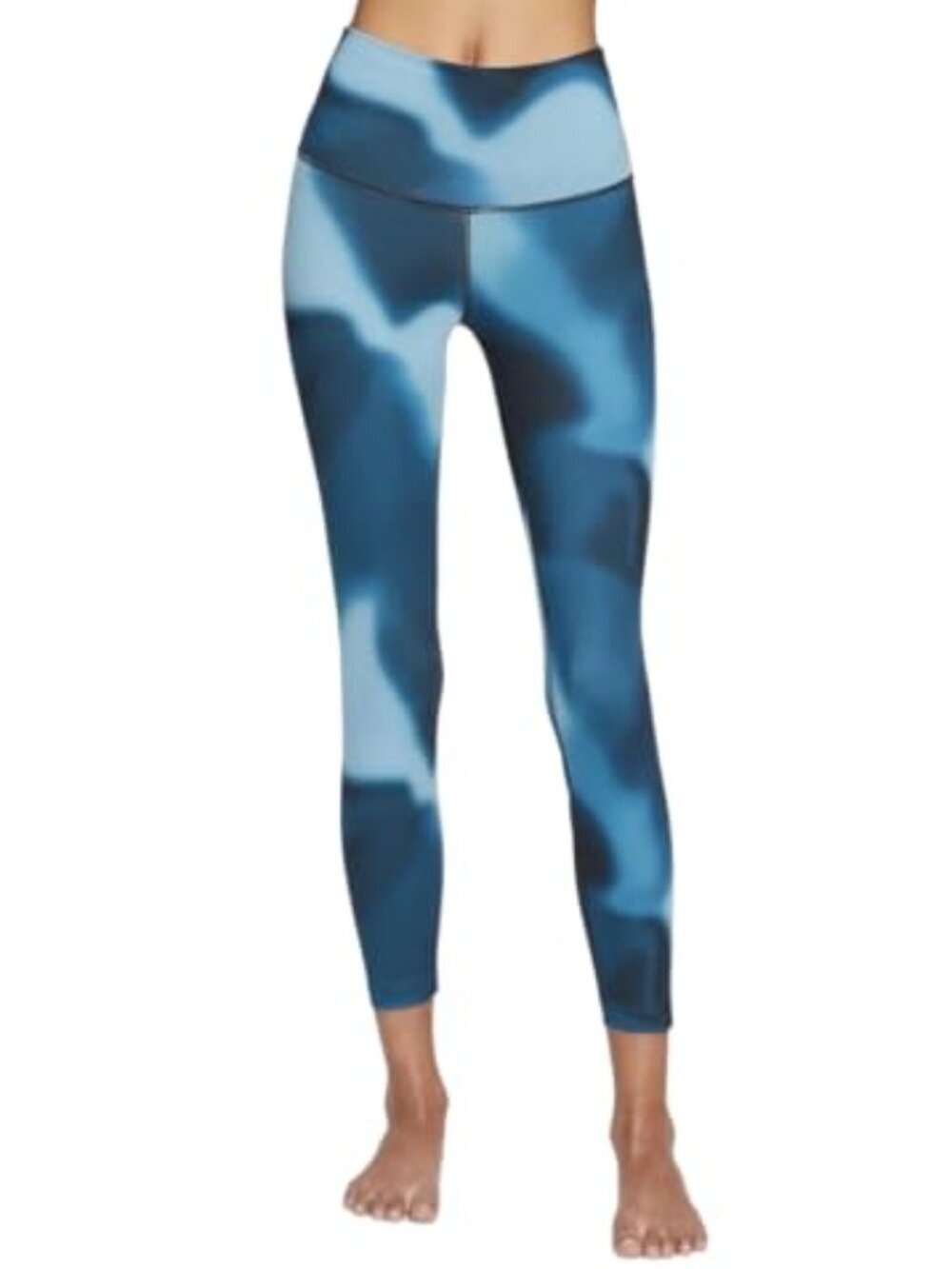Nike Yoga Dri Fit Teal And Turquoise 7/8 Leggings